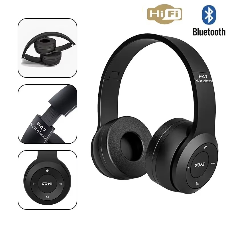 Bluetooth Headset On Ear - Écouteurs stéréo hi-fi Bluetooth, série pliante,
