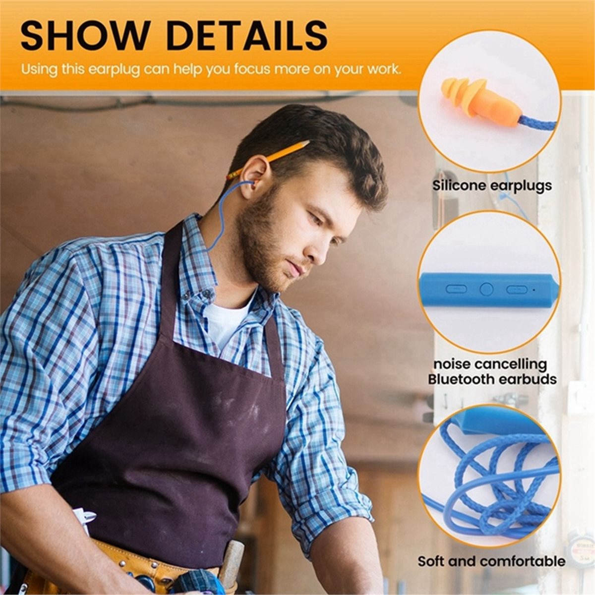 (A43I) Kit d'écouteurs Bluetoo - Bluetooth Headset On Ear avis et prix